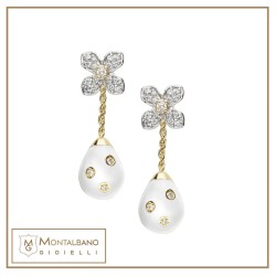orecchini Allegra gocce smalto fiore